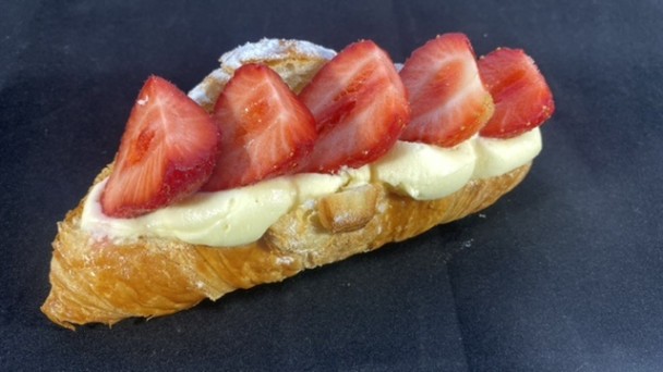 Room croissant aardbei