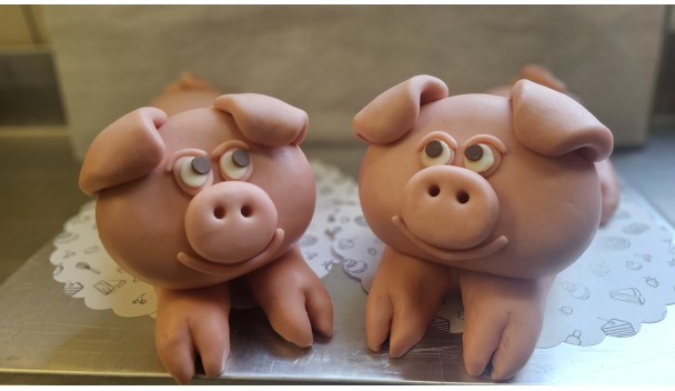 Marsepein snij varken